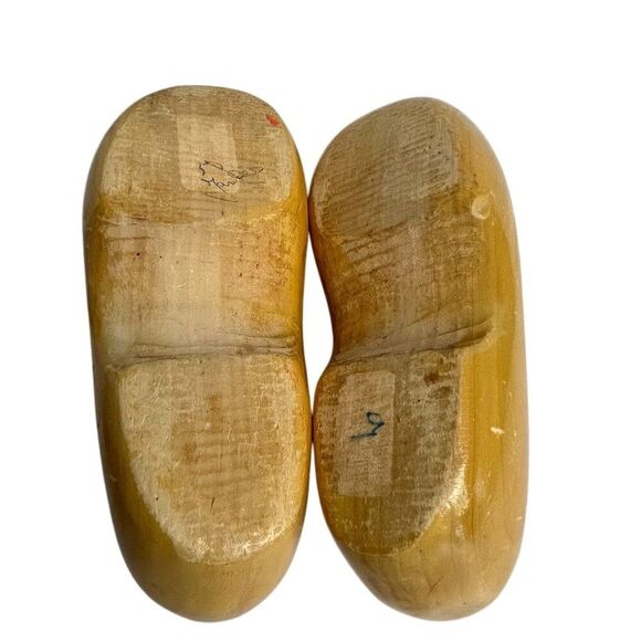 Vintage Hand Painted Holland Windmill Wooden Dutch Clogs - Picture 14 of 16